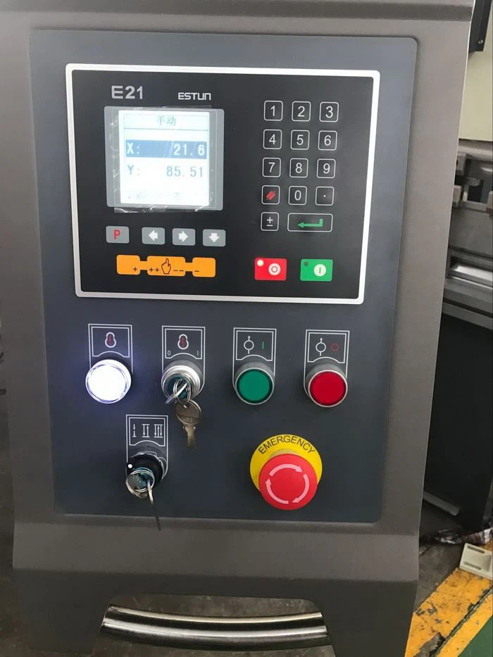 E21 press brake  2 axis china made metal bending machine  controller