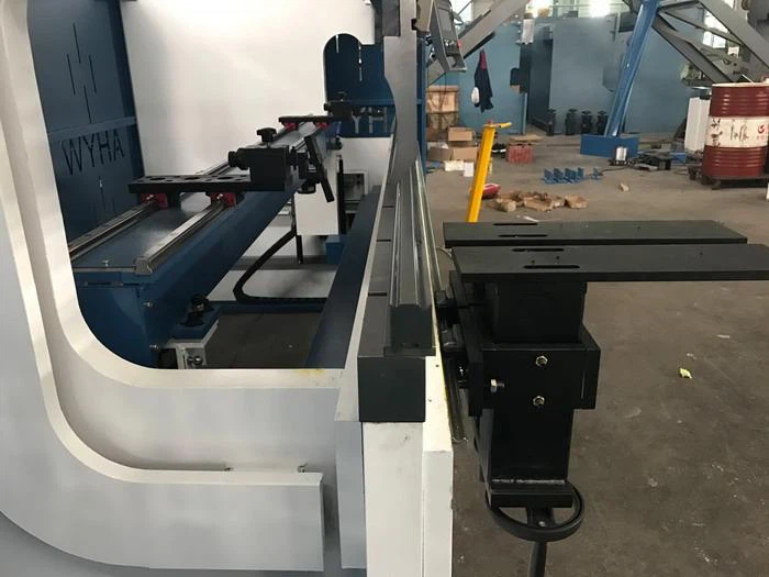 heavy duty front sheet support moving on linear gudie Yawei PBH Synchro press brakes factory