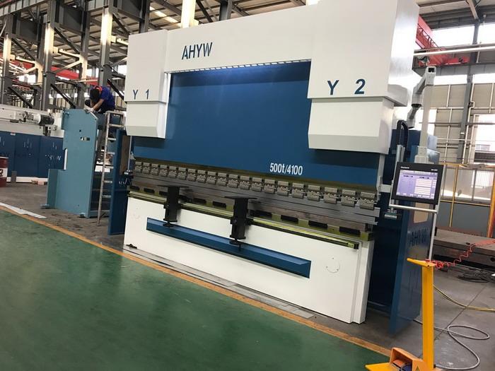 AHYW Yawei PBA 500T DELEM DA58T 600T6M full touch screen cnc synchro press brake made in china factory