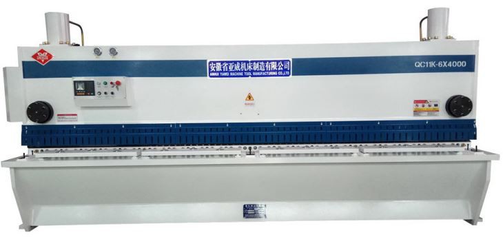 AHYW Yawei QC11K 6mm 4m metal guillotine shears Estun E21S